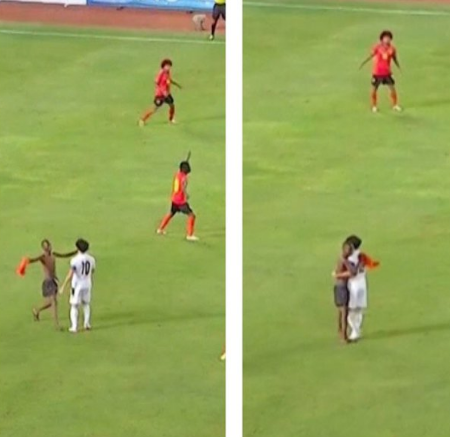 محمد صلاح يتسبب بتوقف مباراة مصر مع أنغوليا عدة مرات